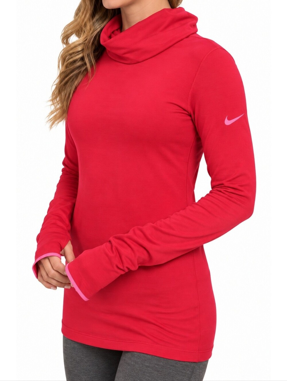 Nike Pro Hyperwarm Dri Fit Funnel Neck Pullover